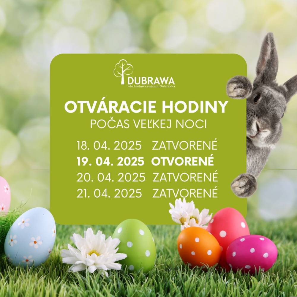 Otváracie hodiny počas Veľkej noci
